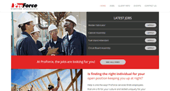 Desktop Screenshot of proforceservices.com